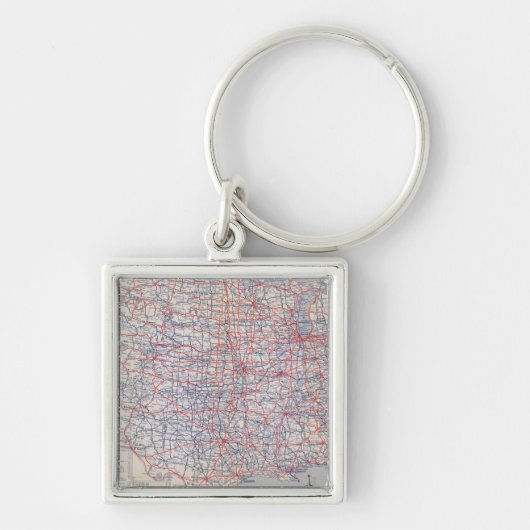 Road map United States Sleutelhanger (Voorkant)