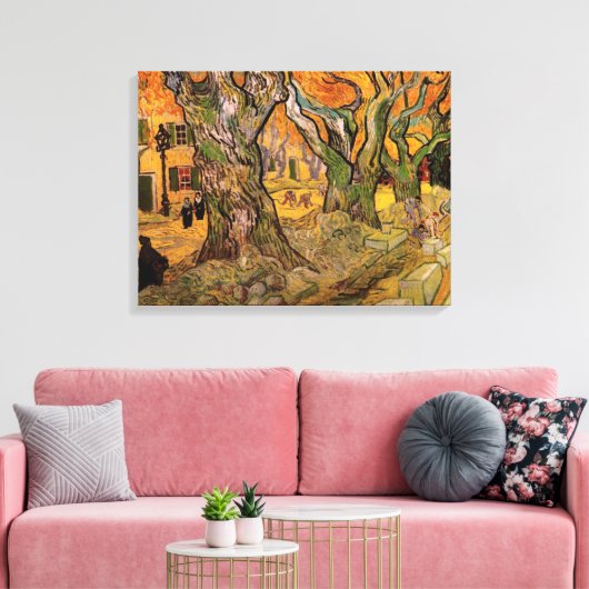 Road Menders by Vincent van Gogh Canvas Afdruk (Insitu (Woonkamer))