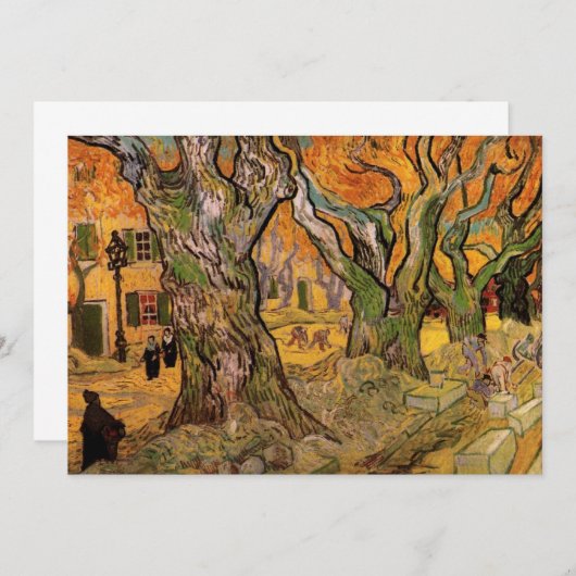 Road Menders by Vincent van Gogh Kaart (Voorkant / Achterkant)