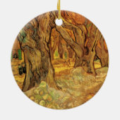 Road Menders by Vincent van Gogh Keramisch Ornament (Achterkant)