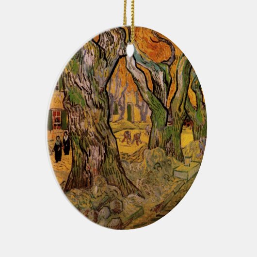 Road Menders by Vincent van Gogh Keramisch Ornament (Rechts)