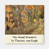 Road Menders by Vincent van Gogh Magneet (Voorkant)