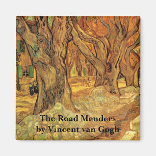 Road Menders by Vincent van Gogh Magneet