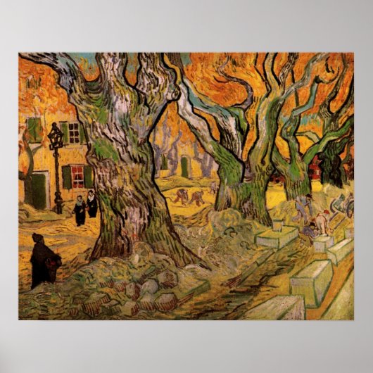 Road Menders by Vincent van Gogh Poster (Voorkant)