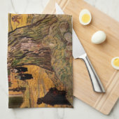 Road Menders by Vincent van Gogh Theedoek (Quarter Fold)