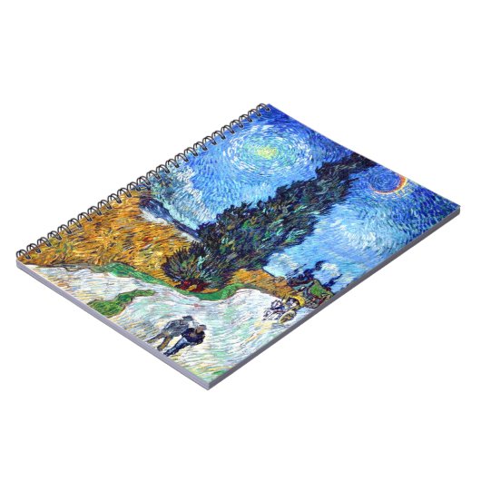 Road met Cypress en Star (1890) Vincent Van Gogh Notitieboek (Linkerzijde)