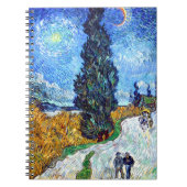 Road met Cypress en Star (1890) Vincent Van Gogh Notitieboek (Voorkant)
