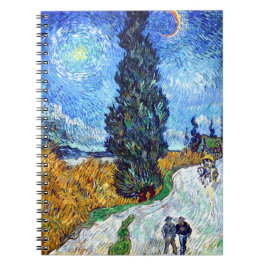 Road met Cypress en Star (1890) Vincent Van Gogh Notitieboek