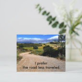 Road Miness Traveling Briefkaart (Staand voorkant)