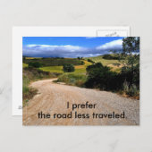 Road Miness Traveling Briefkaart (Voorkant / Achterkant)