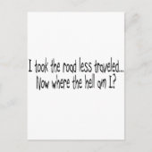 Road Miness Traveling Briefkaart (Voorkant)