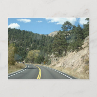 Road naar Estes Park, CO Briefkaart