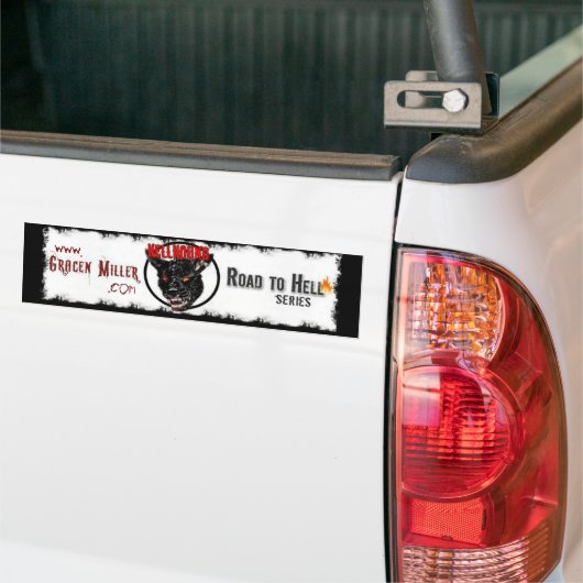 Road naar Hell Bumpersticker (Op Truck)