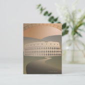 Road naar het Colosseum, Rome, Italië Briefkaart (Staand voorkant)