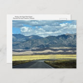 Road naar het Great Sand Dunes National Park, CO Briefkaart (Voorkant / Achterkant)