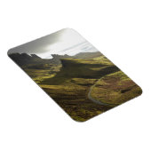 Road naar het opstijgen van de Quiraing op het eil Magneet (Rechterzijde)