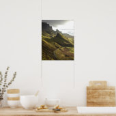 Road naar het opstijgen van de Quiraing op het eil Poster (Keuken)