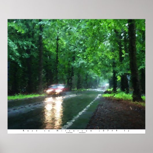 Road naar Hilversum (0749 I) Poster (Voorkant)