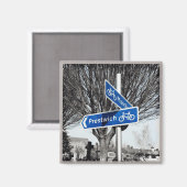 Road naar Prestwich Magneet (Voorkant / Achterkant)