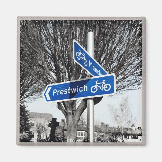 Road naar Prestwich Magneet (Voorkant)