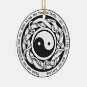 Road naar Truth Yin Yang Keramisch Ornament (Rechts)