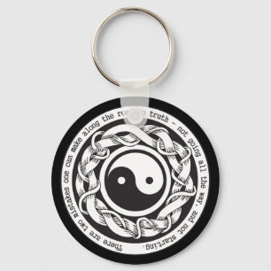 Road naar Truth Yin Yang Sleutelhanger