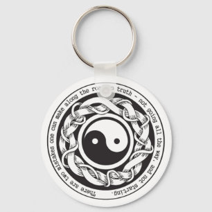 Road naar Truth Yin Yang Sleutelhanger