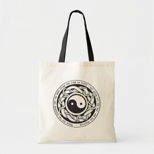 Road naar Truth Yin Yang Tote Bag (Voorkant)