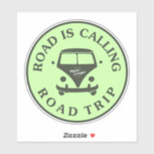 Road noemt het wegrijden sticker (Vel)