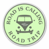 Road noemt het wegrijden sticker (Voorkant)