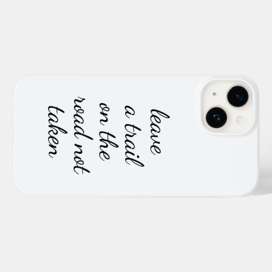 Road Not Take iPhone Case (Achterkant (horizontaal))