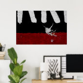 Road Paint Art - Creative - Cool - Fun Poster (Thuiskantoor)