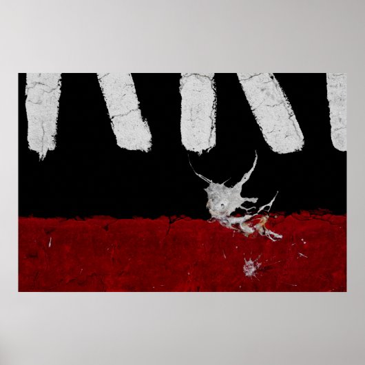 Road Paint Art - Creative - Cool - Fun Poster (Voorkant)