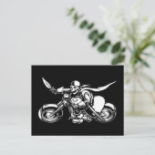 Road Pirate-bw Briefkaart (Staand voorkant)