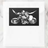 Road Pirate-bw Rechthoekige Sticker (Tas)
