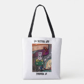 Road Rage Canvas tas (Achterkant)
