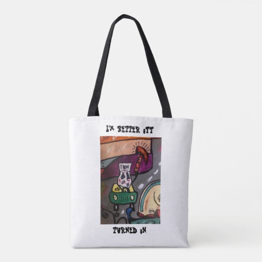 Road Rage Canvas tas (Achterkant)