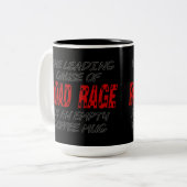 Road Rage Coffee Humor Tweekleurige Koffiemok (Voorkant links)