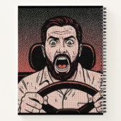 Road Rage Comic – Driver’s Fury Unleashed Notitieboek (Achterkant)