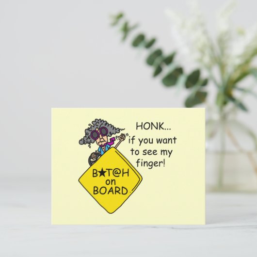 Road Rage Humor Briefkaart (Staand voorkant)