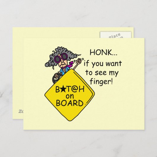 Road Rage Humor Briefkaart (Voorkant / Achterkant)