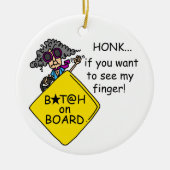 Road Rage Humor Keramisch Ornament (Voorkant)