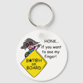 Road Rage Humor Sleutelhanger (Voorkant)