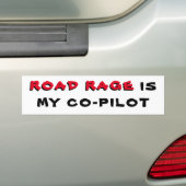 Road Rage is mijn tweede bestuurder Bumpersticker (Op auto)