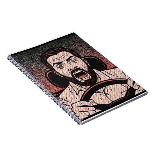 Road Rage-strip – Bestuurderswoede losgelaten Notitieboek (Rechterzijde)