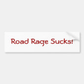 Road Rage Sucks. Bumpersticker (Voorkant)