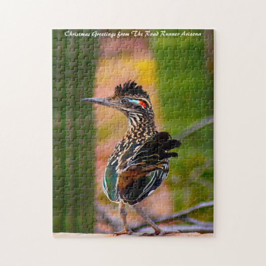 Road Runner Arizona. Kerstgroeten Legpuzzel (Verticaal)