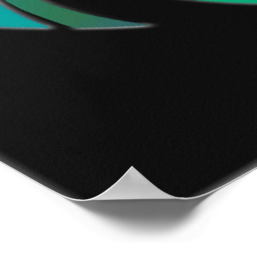 Road runner blue poster (Hoek)