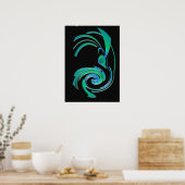 Road runner blue poster (Keuken)