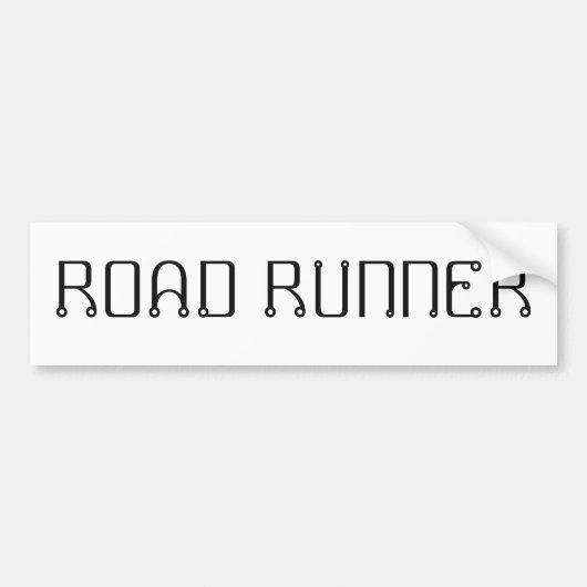 Road Runner Bumper Sticker (Voorkant)